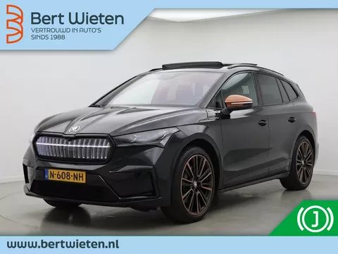 &Scaron;koda Enyaq iV 80 Founders Edition Black Tech Comfort Plus SOH 93% | Trekhaak |